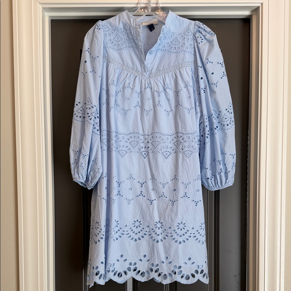 Universal Threads Eyelet Dress - Baby Blue